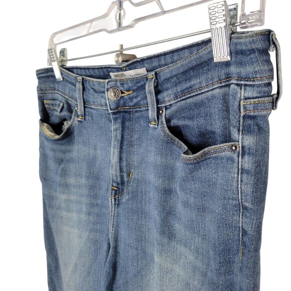 Levi's Gold Womens Size 8 Blue Solid Mid Rise Skinny Jeans - Picture 3 of 11